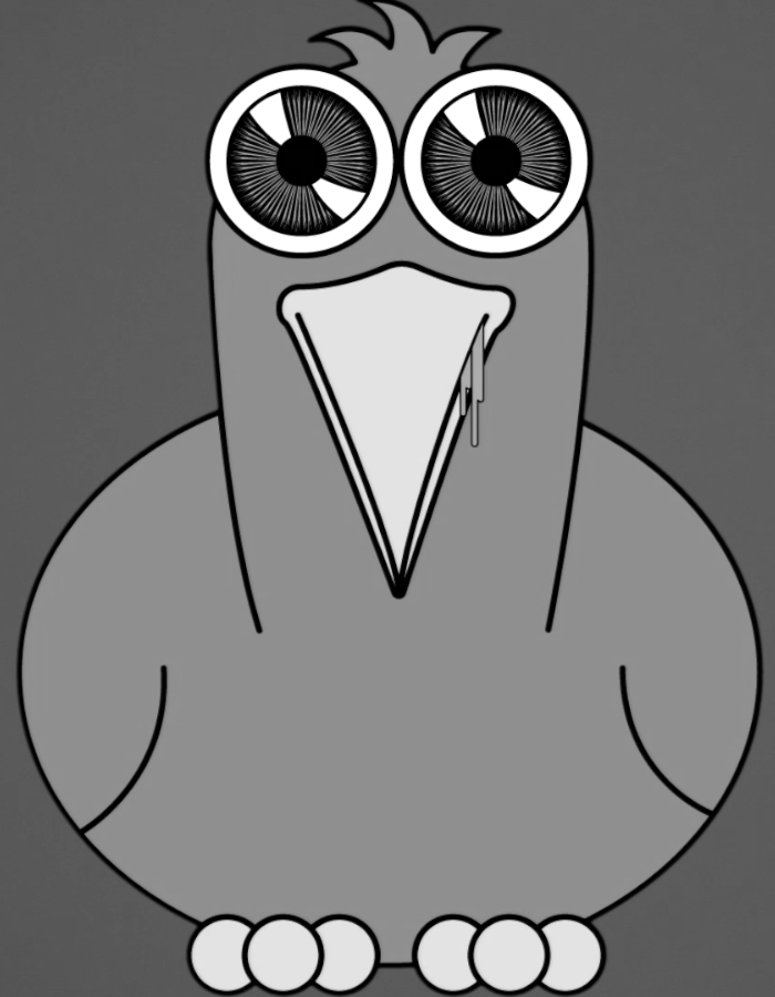 Cartoon Charakter Kiwi Portfolio